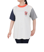 クリフメイヤー（KRIFF MAYER）接触冷感 吸水速乾 ウェットプロテクト半袖Tシャツ 道標 2357812L:90:MULTI-COL ホワイト×オレン…