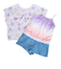 水着 ジュニア 女の子 ロンパース Tシャツ付 2点セット 363351-23PNK