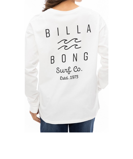 ビラボン（BILLABONG）CLEAN LOGO LOOSE 長袖 Tシャツ BE014051 SCS