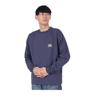 クリフメイヤー（KRIFF MAYER）ラビットバックプリントロンT 長袖Tシャツ 2417807:79:NAVY