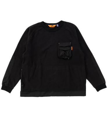 クリフメイヤー（KRIFF MAYER）モチノビ デザイン クルーネック 長袖Tシャツ 2417815 19 BLACK