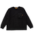 クリフメイヤー（KRIFF MAYER）モチノビ デザイン クルーネック 長袖Tシャツ 2417815 19 BLACK