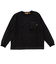 クリフメイヤー（KRIFF MAYER）モチノビ デザイン クルーネック 長袖Tシャツ 2417815 19 BLACK