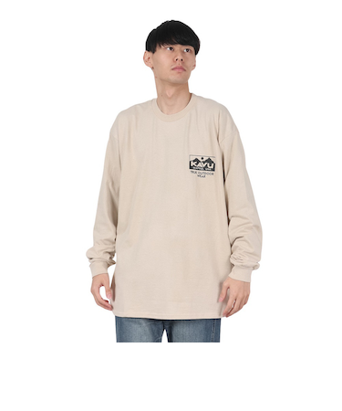 トゥルーロゴ ロングスリーブTシャツ 19823029 サンド