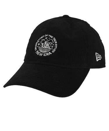 ニューエラ（NEW ERA）9THIRTY Corduroy Circle ロゴ キャップ ブラック 14307303