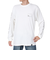 ゴースローキャラバン（GOSLOWCARAVAN）USAコットン スクエアロゴバックプリント ロングスリーブTシャツ 331903 WHT