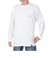 ゴースローキャラバン（GOSLOWCARAVAN）USAコットン スクエアロゴバックプリント ロングスリーブTシャツ 331903 WHT