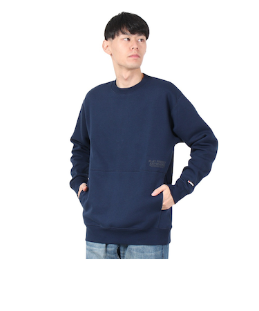 ボンファイア（Bonfire）AW YOU WISH クルーネック スウェットシャツ 50BNF4FCD2366 NVY