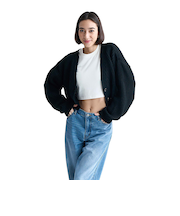 ロキシー（ROXY）WISH UPON THE AURORA カーディガン 24FWRSR244022BLK