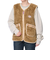 クリフメイヤー（KRIFF MAYER）ボア ベスト ノーカラーシャギーボアベスト 2414412L 20 BEIGE ベージュ レイヤードコーデ