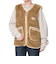 クリフメイヤー（KRIFF MAYER）ボア ベスト ノーカラーシャギーボアベスト 2414412L 20 BEIGE ベージュ レイヤードコーデ