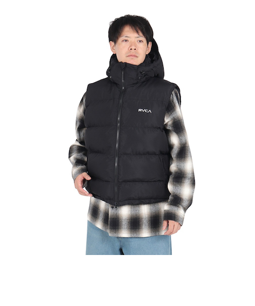 ルーカ（RVCA）PUFFER ベスト BE042768 BLK