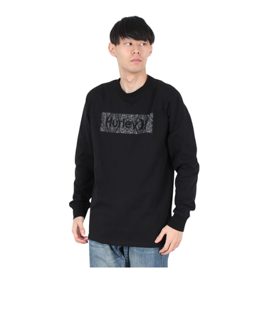 ハーレー（HURLEY）VORTEX ボックス ロゴ ロングスリーブTシャツ 24XBMCLS027-BLK
