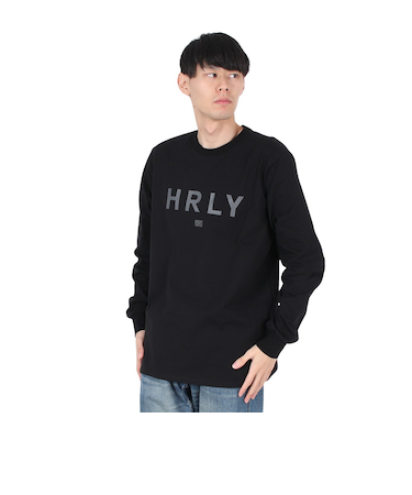 ハーレー（HURLEY）HRLY ロゴ ロングスリーブTシャツ 24XBMCLS028-BLK