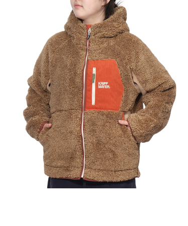 クリフメイヤー（KRIFF MAYER）ボア ブルゾン シャギーボア フード ジャケット 2414411L:20:BEIGE ベージュ デートコーデにおすすめ