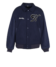 ハーレー（HURLEY）デニム ヴァーシティー ジャケット MCJK242016-NVY