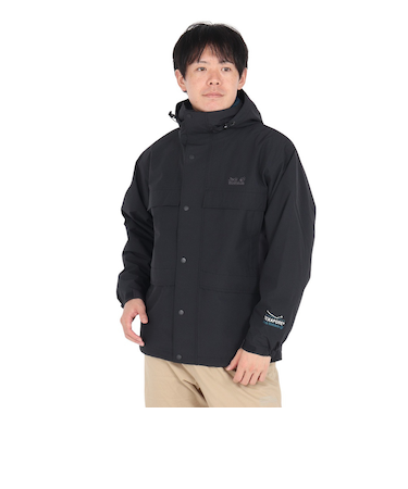 ジャックウルフスキン（JackWolfskin）アウター コネマラ 3IN1 ジャケット A63193-6000 ブラック 3WAY仕様 防水透湿 防風
