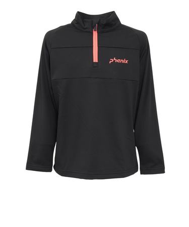 フェニックス（PHENIX）フロントライン ジュニア ハーフジップ ウィンター アンダーシャツ ESG24LS90 BLACK