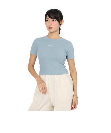 ハーレー（HURLEY）リブ ニット 半袖Tシャツ WSS2320004-DBLE