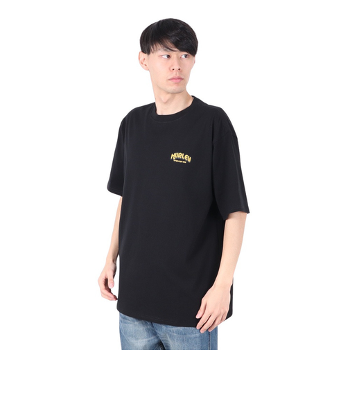 ハーレー（HURLEY）ビッグウェーブ ヘビーウェイト 半袖Tシャツ 24MRSMSS01-BLK