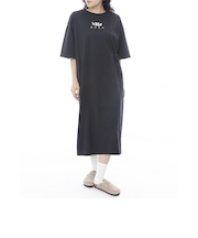ルーカ（RVCA）MAXI 半袖Tシャツドレス BF043391 BLK