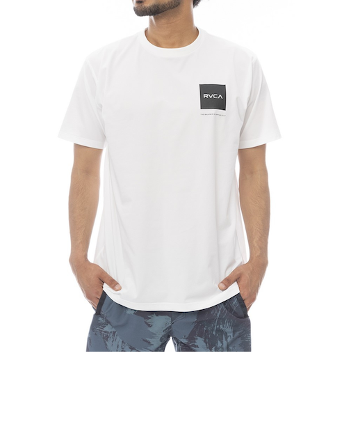 ルーカ（RVCA）ILL RVCA ESCAPE 半袖ラッシュガード BF041871 WHT
