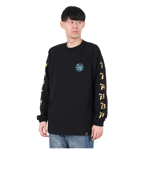 ゴースローキャラバン（GOSLOWCARAVAN）FULL MOON TOUR 長袖Tシャツ 341904 BLK