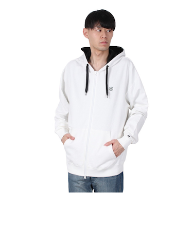 エアボーン（ARBN）ジップ フーディー AB2024FWM-APP413WHT