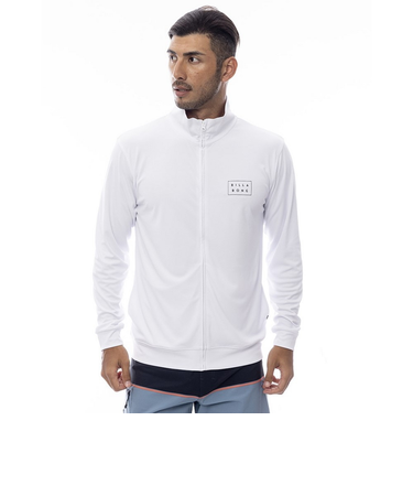 ビラボン（BILLABONG）ラッシュガード 長袖 RASH ZIP THRU BF011854 WHT