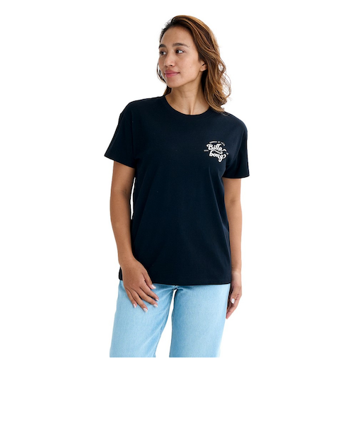ビラボン（BILLABONG）スクエア ロゴ BOYFIT 半袖Tシャツ BF01C201 BLK
