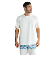 ビラボン（BILLABONG）AIR DRY メッシュ半袖Tシャツ ラッシュガード BF01A855 CRM