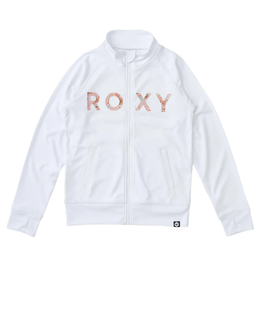 ロキシー（ROXY）ジュニア ラッシュガード 長袖 MINI ARTSY FLORAL LOGO STAND ラッシュガード 25SPTLY251106WHT