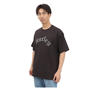 ハーレー（HURLEY）TERRY OLD ENGLISH ロゴ オーバーサイズ ショートスリーブTシャツ MCSS251068-CGY