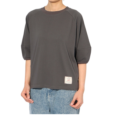クリフメイヤー（KRIFF MAYER）ウェットプロテクトランタンスリーブTシャツ W2447831 17 CHARCOAL グレー 冷感 速乾