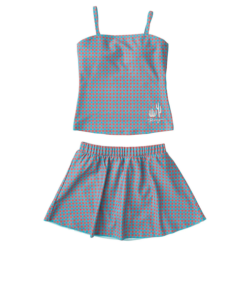 ロキシー（ROXY）タンキニ 上下セット セパレーツ水着 ジュニア MINI PICNIC GINGHAM 25SPTSW251101TRQ