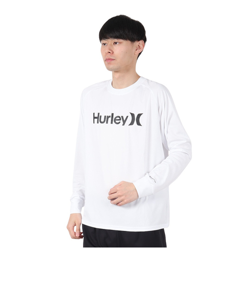 ハーレー（HURLEY）ファントム ラッシュガード ワンアンドオンリー 長袖 Tシャツ MSRG251008-WHT