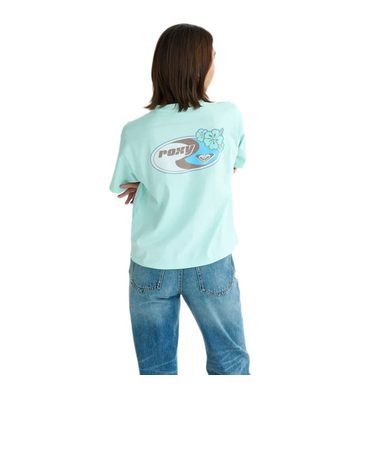ロキシー（ROXY）半袖Tシャツ ドロップショルダー ヘリテージロゴ HANGLOOSE 25SURST252042MIN