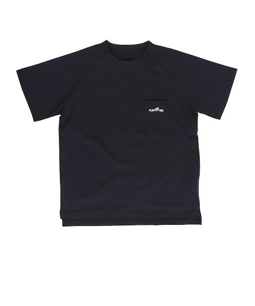 アクア（AQA）ジュニア 半袖 遮熱ラッシュTシャツ KW-4682TJR BK 160