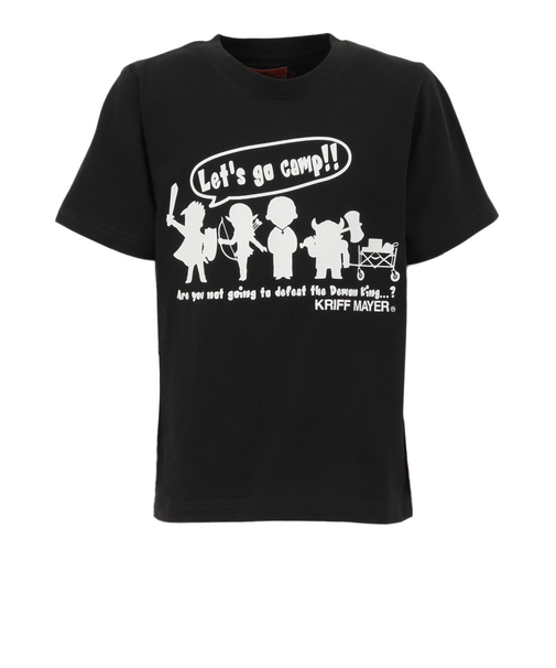 クリフメイヤー（KRIFF MAYER）ジュニア 楽LUCK-Tシャツ 勇者キャンプ J2444300:17:CHARCOAL