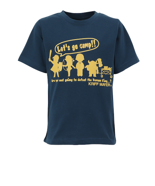 クリフメイヤー（KRIFF MAYER）ジュニア 楽LUCK-Tシャツ 勇者キャンプ J2444300:79:NAVY