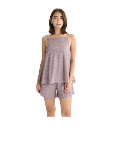 ロキシー（ROXY）LA VIE 水着3点セット バンドゥ キャミソール キュロット インナーショーツ付き 25SURSW252006BRN