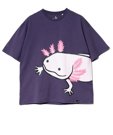 ゴースローキャラバン（GOSLOWCARAVAN）ウーパールーパーゆったりTシャツ 341916 VLT