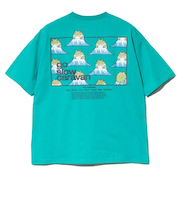 ゴースローキャラバン（GOSLOWCARAVAN）スクエアロゴゆったりTシャツ 341915B GRN