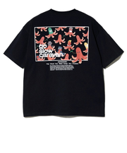 ゴースローキャラバン（GOSLOWCARAVAN）スクエアロゴゆったりTシャツ 341915B BLK