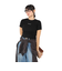 ハーレー（HURLEY）半袖Tシャツ レディース RIB ニット WSS2320004-BLK