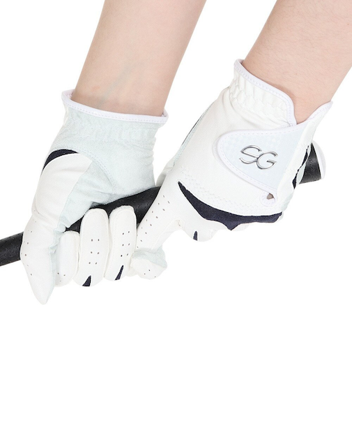 セブゴルフ(SEV GOLF)ゴルフ 【両手用合皮】ゴルフ グローブ SEVG-GL004LW WH/BK (レディースグローブ) SEVG-GL004LW …