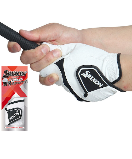 ゴルフ 【左手用合皮】グローブ シリコンプリント GGG-S026 WHT