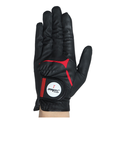 タイトリスト（TITLEIST）ゴルフ 【左手用合皮】スーパーグリップゴルフグローブ TG39BK