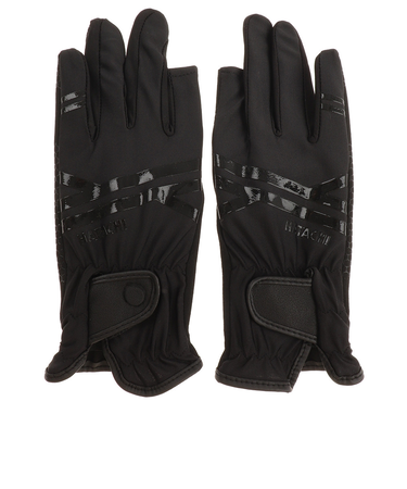 ハタチ（HATACHI）グラウンドゴルフ ウルトラストレッチグローブ ブラックML BH8028-09WE