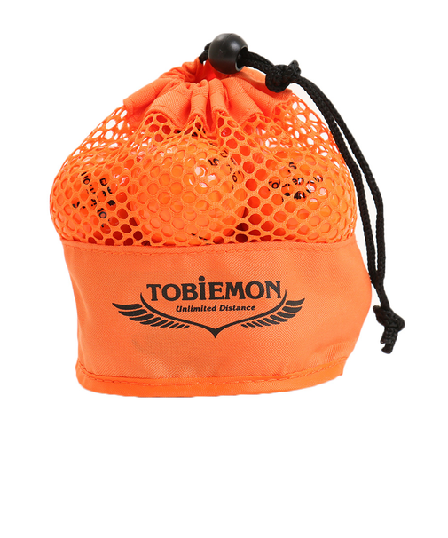 ゴルフボール TOBIEMON(トビエモン) メッシュバッグ入り オレンジ 1ダース(12個) TBM-2MBO